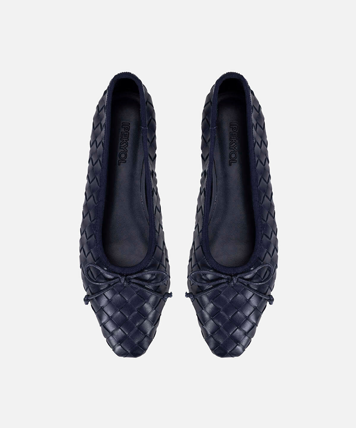 Woven Leather Ballet Flats