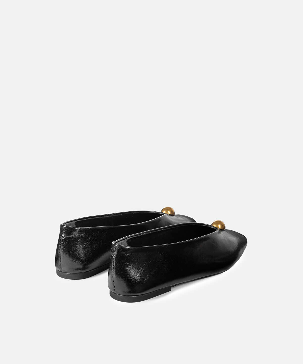 Zoomed Buckle Ballet Flats