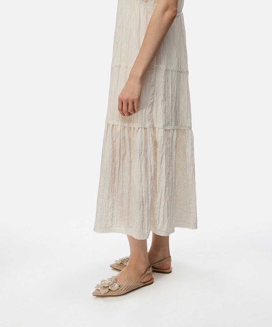 Floral Appliqué Textured Flats