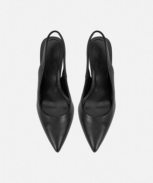 Leather-Effect Heels