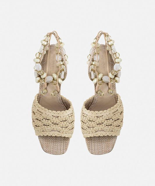 Mixed Bead-Adorned Heels