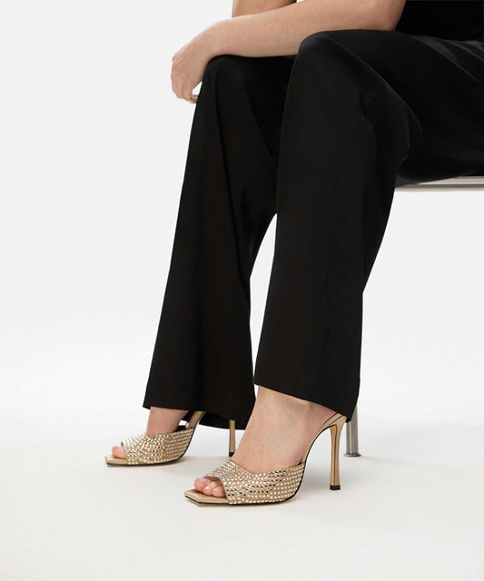 Rhinestone Embellished Heels