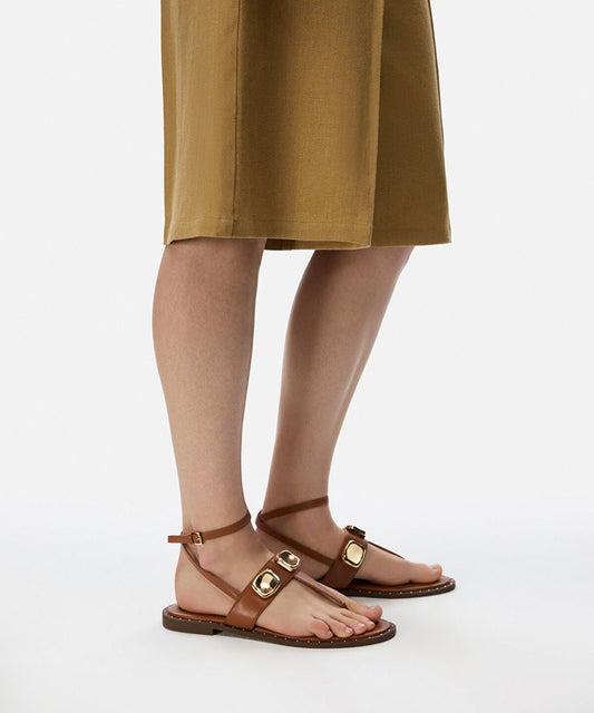 Metal Accent Sandals