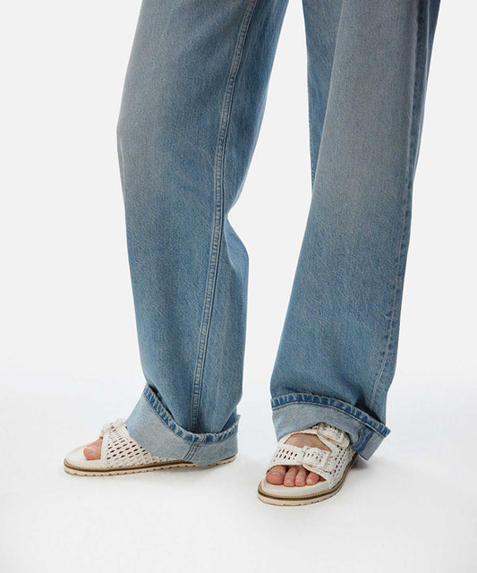 Woven Double Strap Slides