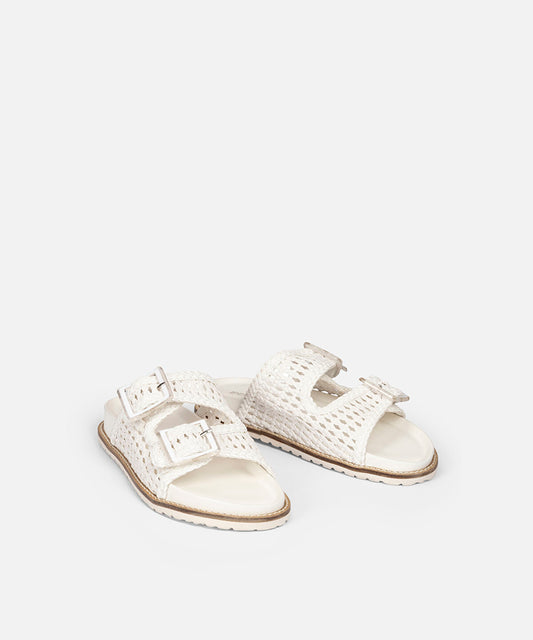 Woven Double Strap Slides