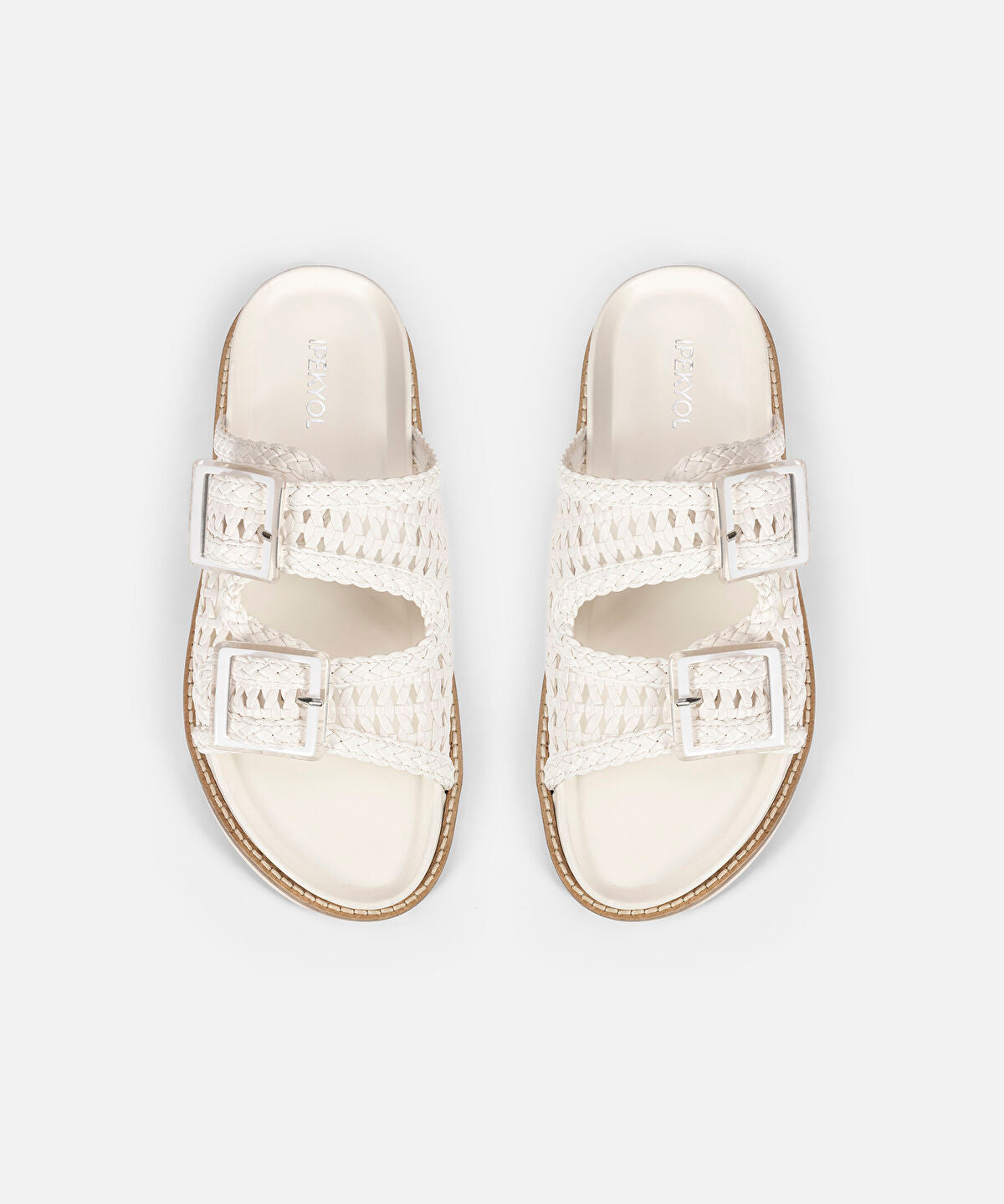 Woven Double Strap Slides