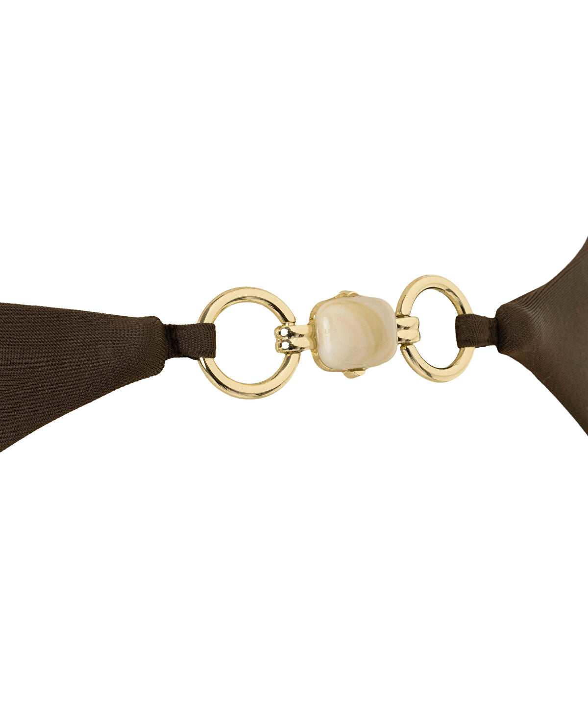 Mixed Hardware Halter-Neck Bikini Set