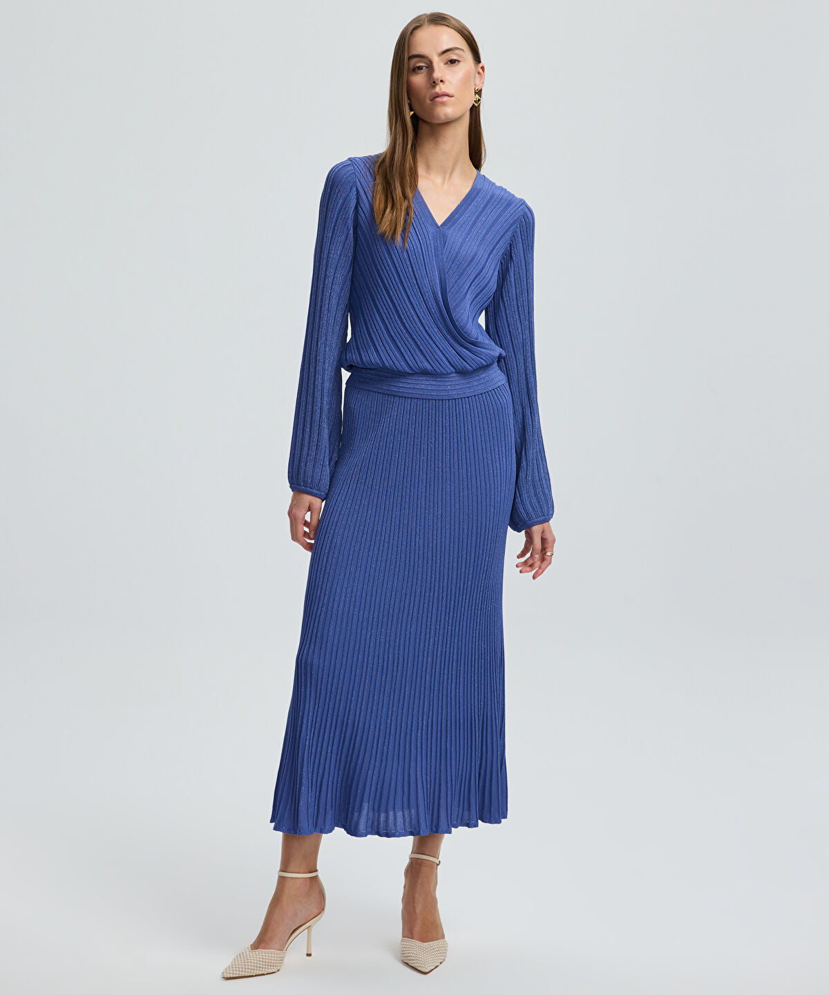 Zoomed Lurex Knit Top