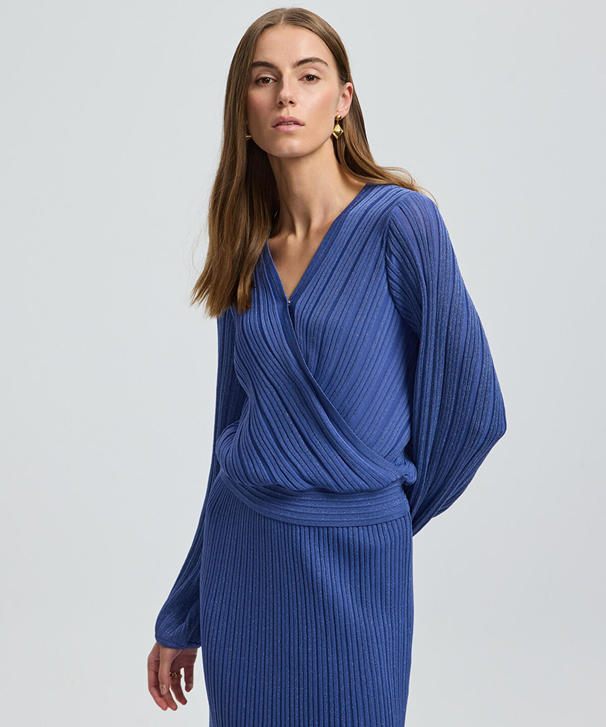 Zoomed Lurex Knit Top