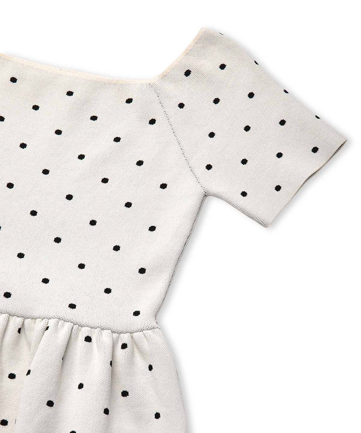 Zoomed Polka-Dot Knit Top
