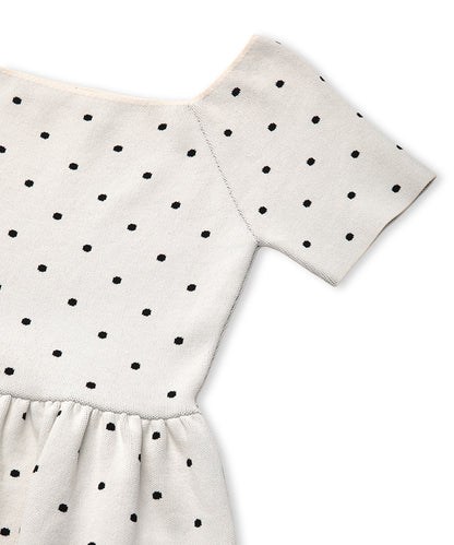 Polka-Dot Knit Top