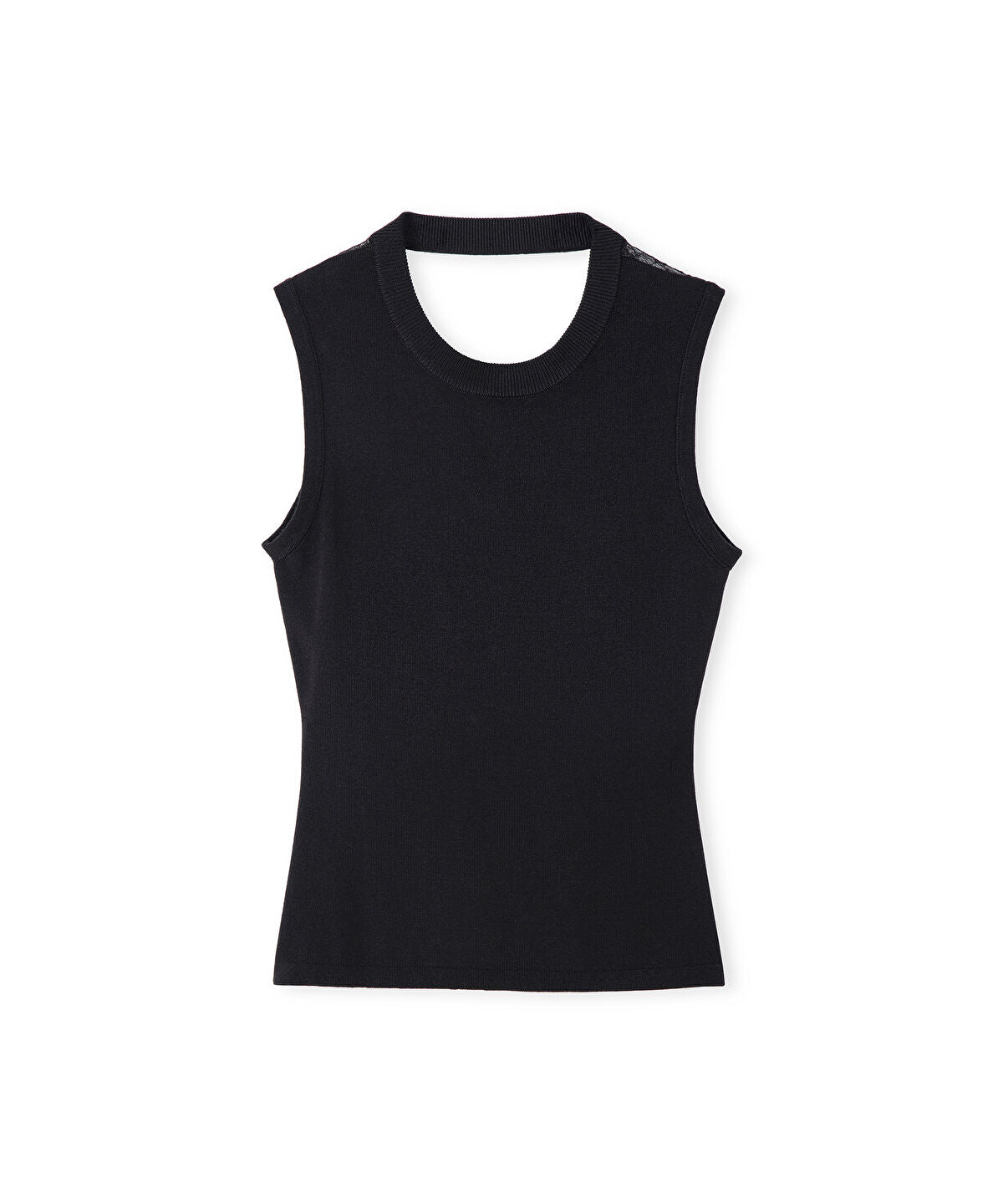 Zoomed Lace Trim Knit Top
