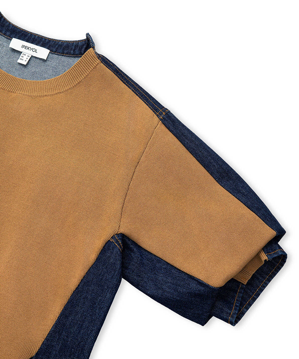 Mixed Media Knit Top