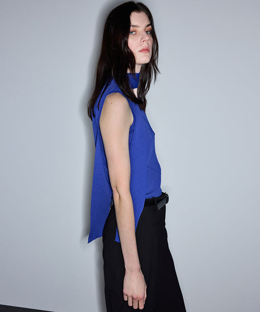 Scarf-Effect Knit Top