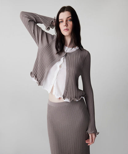 Layered Knit Cardigan