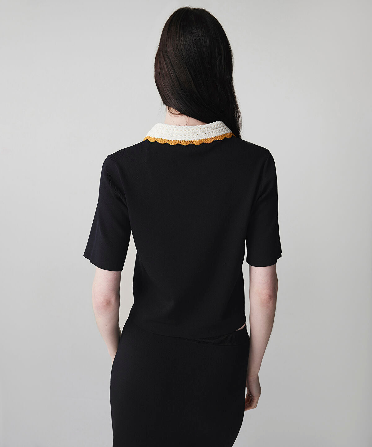 Zoomed Color-Block Knit Top