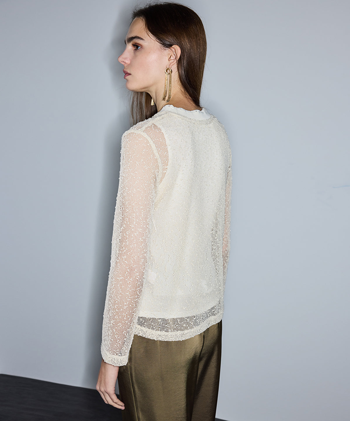 Zoomed Two-Piece Knit Top