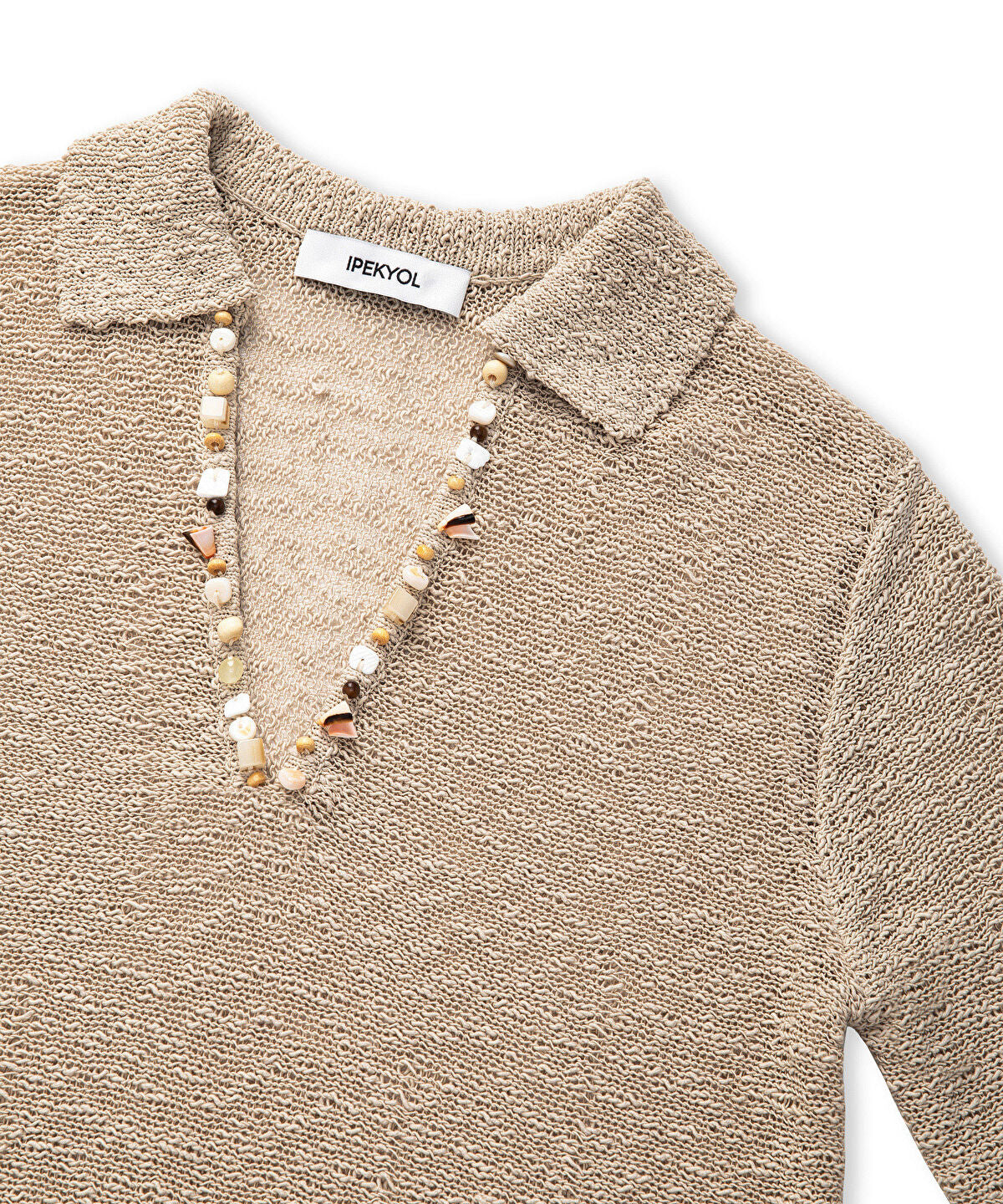 Zoomed Embellished Knit Top