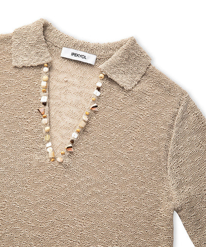 Embellished Knit Top