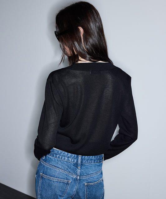 Embroidered Sequinned Knit Top