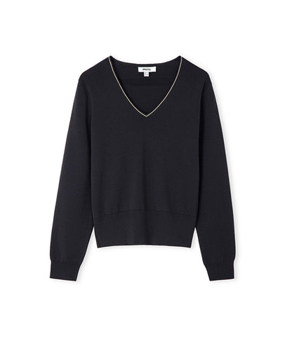 Knit Top with Rhinstone Embellishments