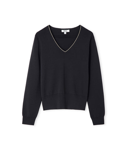 Knit Top with Rhinstone Embellishments