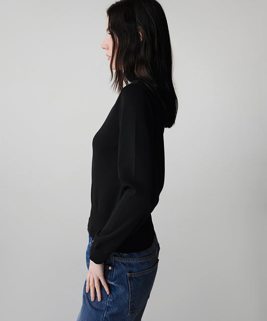 Knit Top with Rhinstone Embellishments