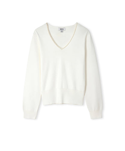 Knit Top with Rhinstone Embellishments