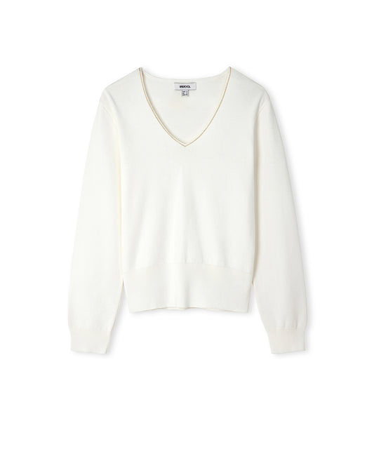 Knit Top with Rhinstone Embellishments