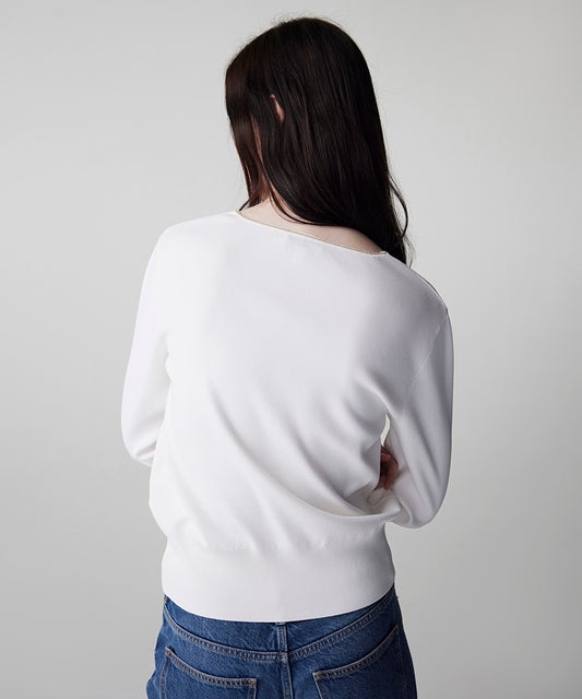 Knit Top with Rhinstone Embellishments