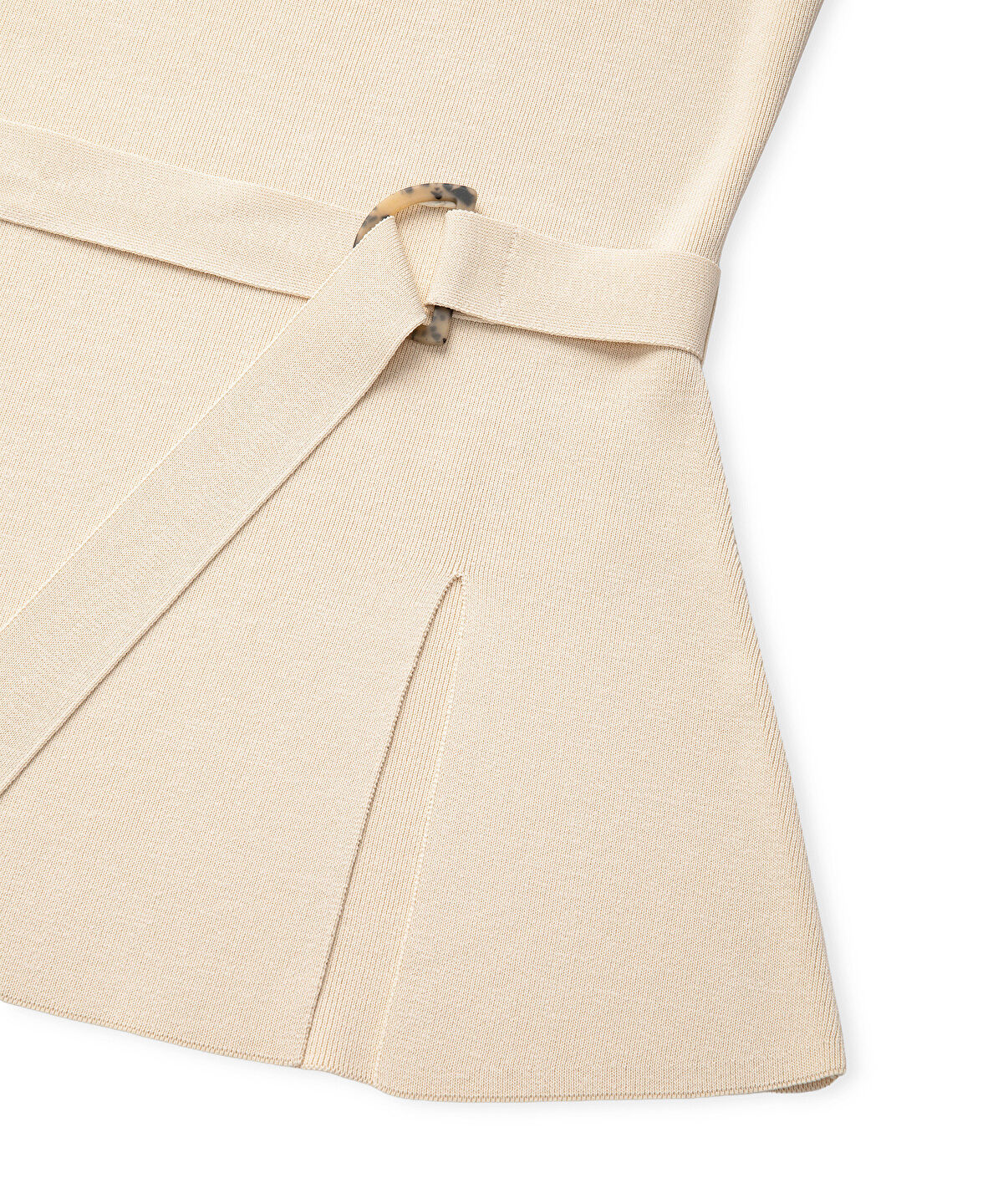 Zoomed Belted Knit Top