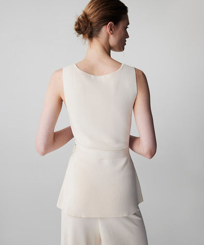 Belted Knit Top