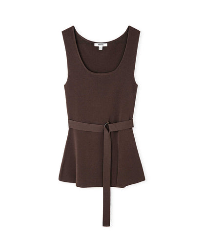 Belted Knit Top