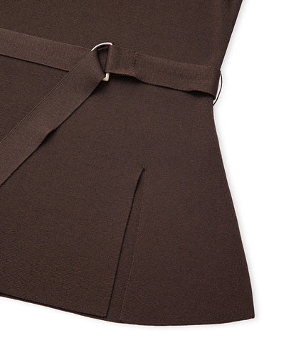 Belted Knit Top