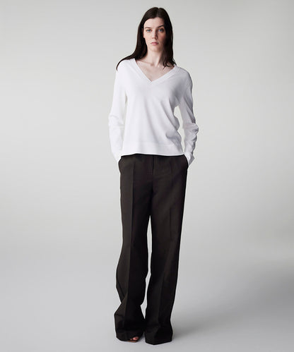 V-Neck Basic Knit Top