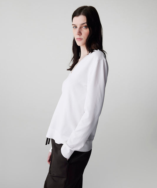 V-Neck Basic Knit Top