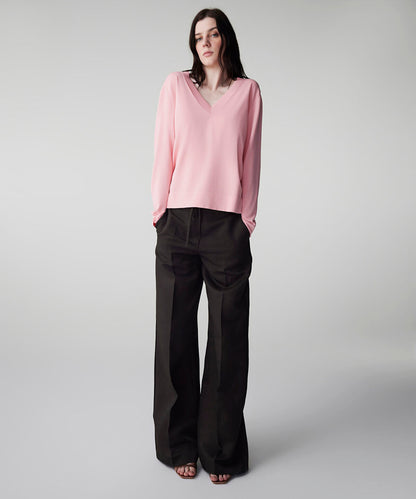 V-Neck Basic Knit Top