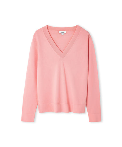 V-Neck Basic Knit Top