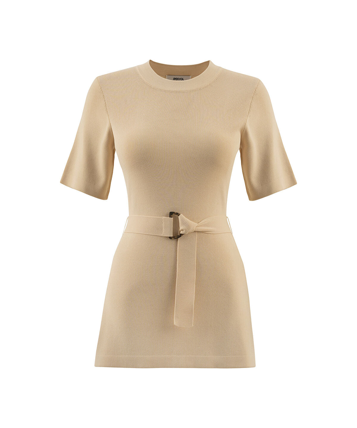 Zoomed Belted Knit Top