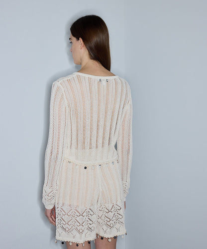 Openwork Knit Top