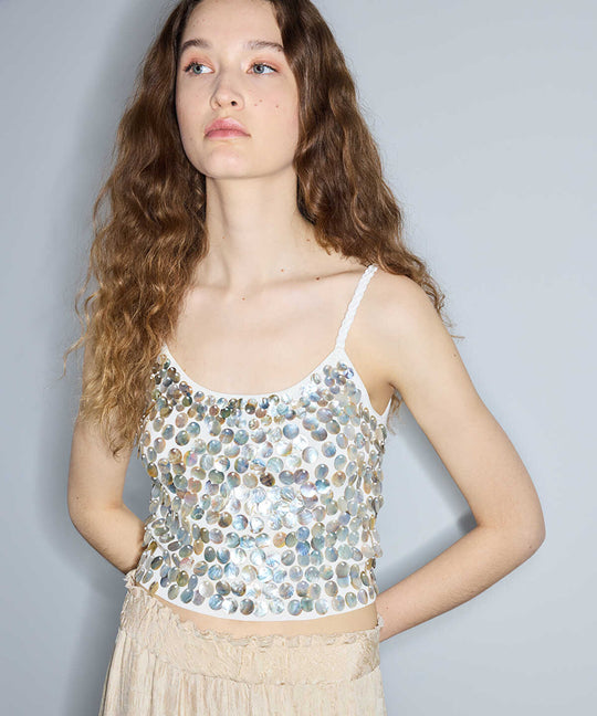 Embellished Cropped Top