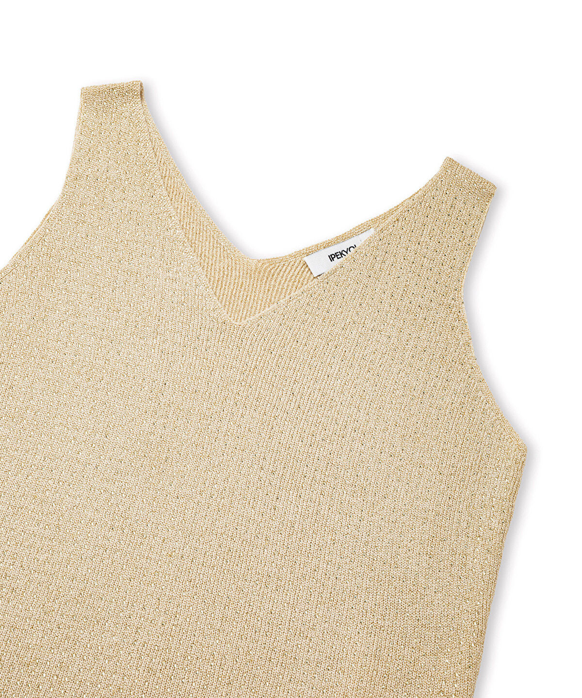 Lurex Knit Top with Rhinestones