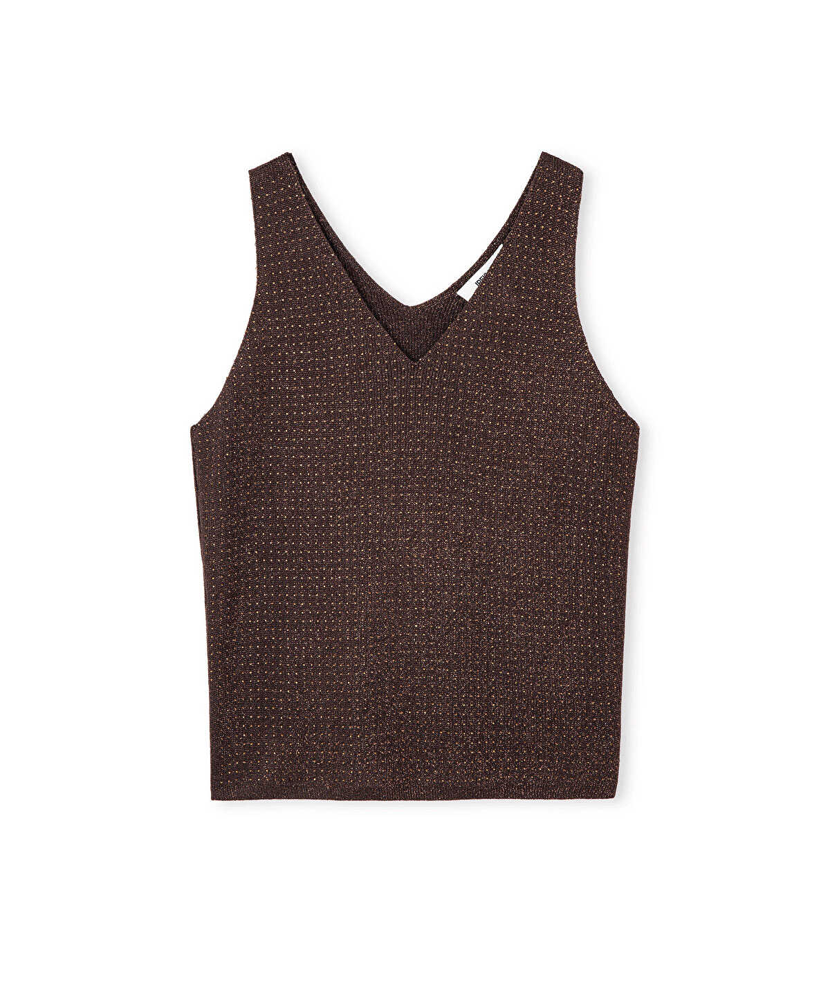 Lurex Knit Top with Rhinestones