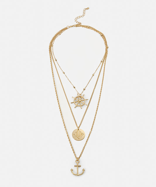 Multi-Charm Layered Necklace