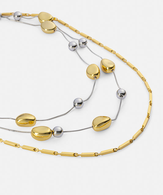 Layered Two-Tone Necklace
