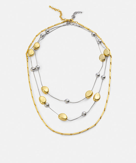 Layered Two-Tone Necklace