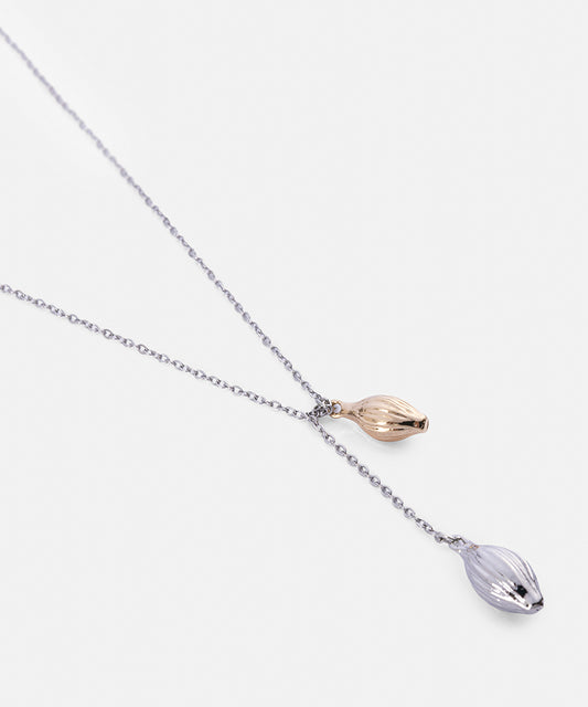 Two-Tone Combination Chain Necklace