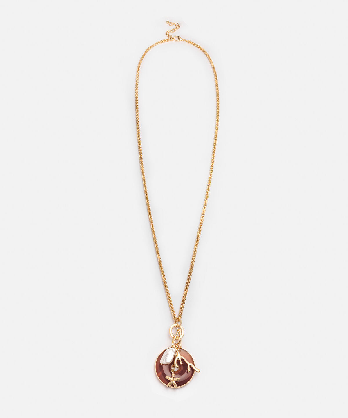 Mixed Pendant Long Chain Necklace