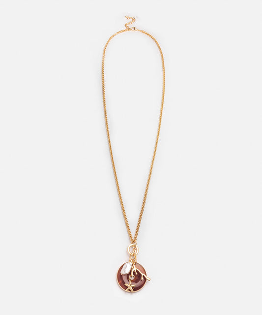 Mixed Pendant Long Chain Necklace