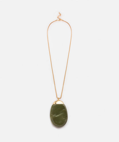 Resin Pendant Long Necklace